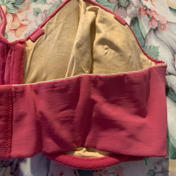 Pink Strapless Satin Bra Size 36 DD - Picture 8 of 11